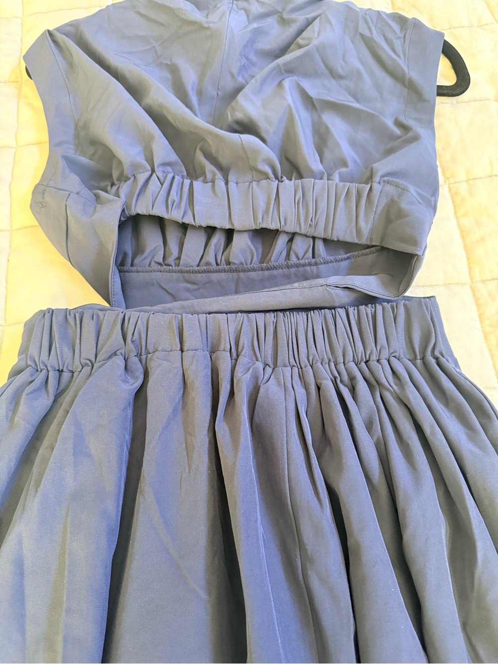 Commense Sleeveless High-Neck Navy Cutout Maxi Dress - Picture 8 of 11